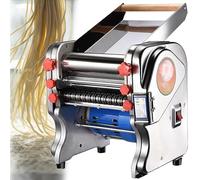 Laminadora De Masa Eléctrica 550W, Máquina Automática para Hacer Pasta Fresca, con Espesor Ajustable 0.3-5mm para Fetuccini Fresco, Espaguetis (180)
