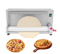 Laminadora de masa eléctrica, máquina prensadora de masa para pizza de 450W de 4"-19", espesor ajustable para panaderías, masas de pasteles, pitas, tortillas y panes planos 40cm