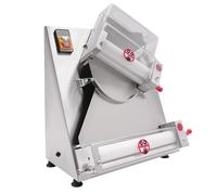 Laminadora de masa for pizza, laminadora automática comercial de 3-15", máquina de masa eléctrica automática de 370 W, de acero inoxidable for hacer fideos, pizza, pan y pasta.