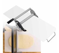 Laminadora de masa, Laminadora de masa manual plegable, rodillo sobremesa acero inoxidable con tablas 30 cm/39 cm y grosor ajustable(Rs101)