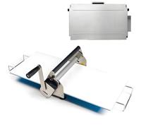 Laminadora De Masa, Laminadora Reversible De Hojaldre Y Fondant De 30 Cm/39 Cm, Rodillo Manual, Grosor Ajustable De 0 a 1,7 Cm, Laminadora Plegable Para Panaderías Y Repostería,RS101