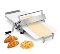 Laminadora de masa manual de mesa, 0-25 mm, tamaños plegables 83/103 cm | Enrolla la masa hasta un espesor ajustable, dos tamaños de espacio de trabajo plegable, para croissants y pasta(1030mm)