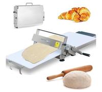 Laminadora de Masa Manual,Laminadora de Masa compacta y Ajustable, Grosor de 0 a 25 mm para panadería, Pizza y Croissant, para Masa Uniforme 400