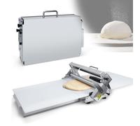 Laminadora de masa manual profesional, grosor ajustable para hornear comercial, máquina laminadora de acero inoxidable