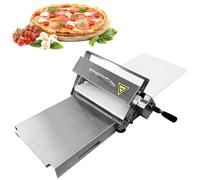 Laminadora de Masa Manual, Rodillo de Acero Inoxidable de Espesor Ajustable para Preparar Masa de Pizza y panadería casera (S)