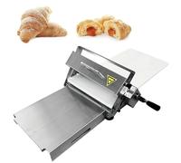 Laminadora de Masa Manual, Rodillo de Masa de Acero Inoxidable para encimera, Grosor Ajustable para Masa de Pizza, panadería doméstica y Comercial.