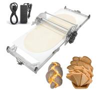 Laminadora de masa para pasteles, máquina plegable de acero inoxidable con grosor ajustable, laminadora de masa para croissants, tartas y hojaldres, para uso doméstico y comercial.
