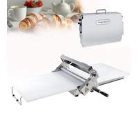Laminadora de Masa Plegable,Laminadora de Masa Manual Compacta para Elaborar Masa,Grosor Ajustable 0.5-17.5mm/0.5-27mm,Máquina de Masa Acero Inoxidable Croissants,Panadería,Pizza y Pasta(Commercial)