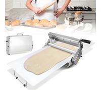 Laminadora de Masa Plegable para el hogar - Amasadora Manual con Grosor Ajustable, de Acero Inoxidable, para Pizza, Croissants, Pasteles y Fondant. Diseño de sobremesa, 400