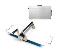 Laminadora de pasta, laminadora de pasta reversible, 30cm / 39cm, rollo manual, espesor ajustable 0-1,7 cm, laminadora de panadería y pastelería (Rs101)