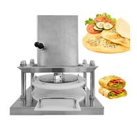 Laminadora De Pasta Plegable masa manual, prensa eléctrica comercial de acero inoxidable para pizza, ideal para chapatis y masa de pizza, ideal para restaurantes y panaderías.