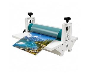 Laminadora manual en frío 35 cm A3 portátil sin electricidad | Máquina de plastificar fiable sin consumo de energía, perfecta para procesar pósteres profesionales y sin burbujas.