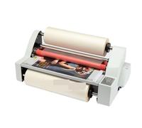 Laminadora, máquina laminadora, Laminadora de rollos de película V350, tamaño A3, máquina laminadora en caliente de cuatro rodillos, control electrónico de temperatura, modo de calentamiento único par