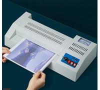 Laminadora térmica A3/A4/A5 - Máquina de laminado en caliente y en frío con temperatura ajustable y botón de encendido/apagado para uso escolar, de oficina y comercial.