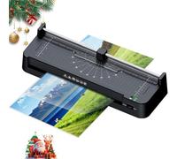 Laminadora térmica A3, laminadora de escritorio con ajuste inteligente de temperatura de 115-145 ℃. Incluye 10 hojas de fundas. 355 mm/min para el hogar, la oficina y la escuela.