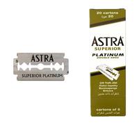 Láminas de Afeitar ASTRA Superior Platinum 20x5, 100 Uds