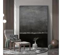 Láminas de arte moderno para pared, pintura abstracta sobre lienzo, arte minimalista grande gris para sala de estar, oficina y decoración del hogar (60x85cm - 3 piezas)