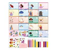 Láminas de Arte Rascar - Manualidades ajustables postales de Pascua - Tarjetas Rascables - Para Niños Pequeños Niños Adolescentes Y Adultos Aula Y Guardería Viajes Y Salas De Espera Cumpleaños Navidad