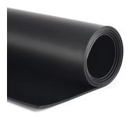 Láminas de caucho sólido, Hoja de poliuretano negra/roja varios tamaños(200X500MMX4MM)