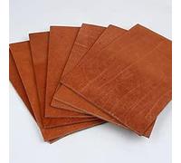 Láminas de cuero, Alfombrilla de cuero vacuno for asientos coche, curtida vegetalmente, color auténtico, 5 mm grosor, varios tamaños(10x20cm)