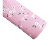 LáMinas De Cuero Con Purpurina 2 piezas de tela de vinilo sintético con estampado de flores de cuero con purpurina gruesa rosa y reverso de fieltro sintético for lazos hechos a mano.