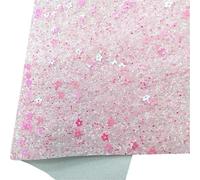 LáMinas De Cuero Con Purpurina Mini rollos de 30 x 134 cm de tela de vinilo sintético con purpurina rosa y forro de fieltro for pendientes, lazos y manualidades.