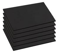 Láminas de Espuma de PVC, Hojas de Espuma EVA, Paquete 6, Negro, Blanco, 300x400 mm, 2,8-4,5(Black,Thickness4.5Mm)