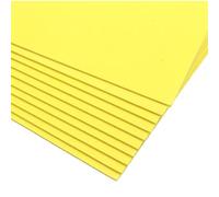 Láminas de Espuma, Paquete de Hojas Espuma EVA 10 Multicolores 2 mm Grosor, 40 x 60 cm for Manualidades DIY(Yellow)
