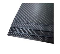 Láminas de fibra de carbono Placa de fibra carbono 245x395mm, espesor del Panel tablero, 0,5mm, 1,0mm, 2mm, 2, 3, 4mm(2.5mm Plain Matte)