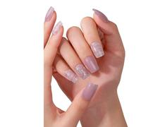 Láminas de gel para uñas con formas de estrellas luminosas, modernas y prácticas láminas adhesivas para uñas