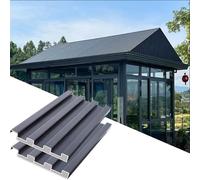 Láminas de metal corrugado for techos, 1, 2 y 5 piezas, revestimiento de techo resistente a la intemperie, tablero a prueba de viento, personalizable(2pcs,L 1m/3.3ft)