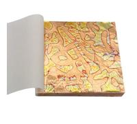 Láminas de pan de oro, Hojas de lámina dorada cobre multicolor 14x14 cm 50 for decoración uñas DIY(Gold Foil 05)