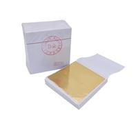 Láminas de pan de oro, Hojas de pan oro imitación, paquete 100 papel aluminio multicolor for manualidades y(Color 1)