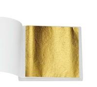 Láminas de pan de oro, Hojas de transferencia lámina dorada, 100 hojas multicolores for resina epoxi y fabricación joyas(A Gold 200)