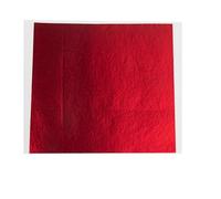 Láminas de pan de oro, Hojas de transferencia lámina oro rojo, 13x13,5 cm, 100/200/500/1000 piezas, for manualidades y bricolaje(100pcs Red)