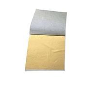 Láminas de pan de oro, Paquete de 100 hojas papel metálico multicolor 8,5x9 cm for artes y manualidades DIY(Antique Gold)