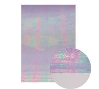 Láminas de piel sintética con purpurina, Hojas de piel sintética, paquete 2 materiales bricolaje tela vinilo multicolor tamaño A4(03)