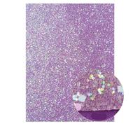 Láminas de piel sintética con purpurina, Hojas de piel sintética, paquete 2 materiales bricolaje tela vinilo multicolor tamaño A4(17)