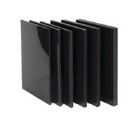 Láminas de plástico ABS Tablero de plástico ABS negro, 100x200mm, 200x300mm, Material hoja modelo for accesorios pieza DIY, espesor 1/1, 5/2/3/4-30mm, 1 Uds