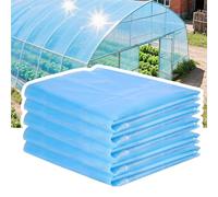 Láminas De Plástico De Polietileno, Película De Plástico Transparente, Película De Invernadero Po, Antienvejecimiento, Anti-uv, Antidesgarro, Para Invernaderos De Plástico Par(Size:5x10m（16.4x32.8ft）)