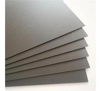 Láminas de plástico, Paquete de 10 láminas plástico PP esmerilado negro A5 0,3-2 mm grosor for corte láser y manualidades(Thick:2mm)