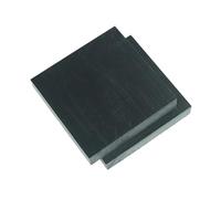Láminas de plástico POM for materia prima, láminas de plástico rígido blanco y negro, placa de polioximetileno de plástico duro, 2 piezas(Black,6x100x200mm)