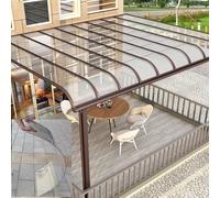 Láminas de policarbonato Láminas para techos, 2mm Polycarbonate Roofing Sheets Multicolor Multiple Sizes(Clear,1.5x4m/5x13.1ft)