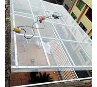 Láminas de Policarbonato Planchas Transparentes para Tejados,Marquesinas Exterior para Puertas y Ventanas,Toldo Cubierta en Jardín Invernadero,Fácil de cortar,Con Tornillos (0.8 * 3m)