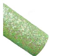 Láminas de tela con purpurina, 5 uds 21X29CM tamaño A4 Glitter Tela de cuero vinilo for lazos manualidades DIY Multicolor(Green)