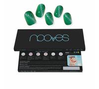 Láminas de uñas de gel jade glass premium glam #cat eye verde 20 u