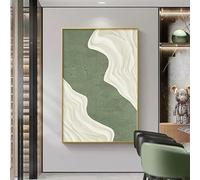 Laminas Decorativas Pared Aguacate Verde - Blanco Cuadros Decoracion Salon Modernos Dormitorios Lienzo Decorativo para Pared Sin Marco 50x70cm