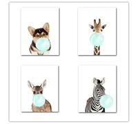 Laminas Decorativas Pared Azul - Marrón - Negro Cuadros Decoracion Salon Modernos Dormitorios Cuadros Decorativos Laminas para Cuadros Dormitorio Lienzo Decorativo para Pared Sin Marco 40x60cm/4 Pcs