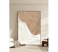 Laminas Decorativas Pared Impresión Marrón Y Blanca Cuadros Decoracion Salon Modernos Dormitorios Lienzo Decorativo para Pared Sin Marco 50x70cm