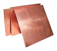 láminas ecoppr, Puro Cu T2, buena lámina de Metal conductora, enfriamiento de cobre rojo, cobre puro for Material de soldadura Industrial, experimento Manual artesanal(200x200mm*1.0mm)